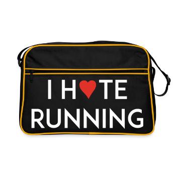I Love/Hate Running - Retro Bag - black/gold - Front