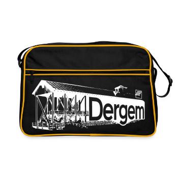 Bad Dürkheim white - Retro Tasche - Schwarz/Gold - Vorne