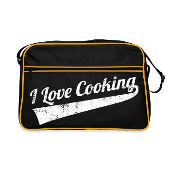 J’adore cuisiner - Sac Retro - noir/or - Devant