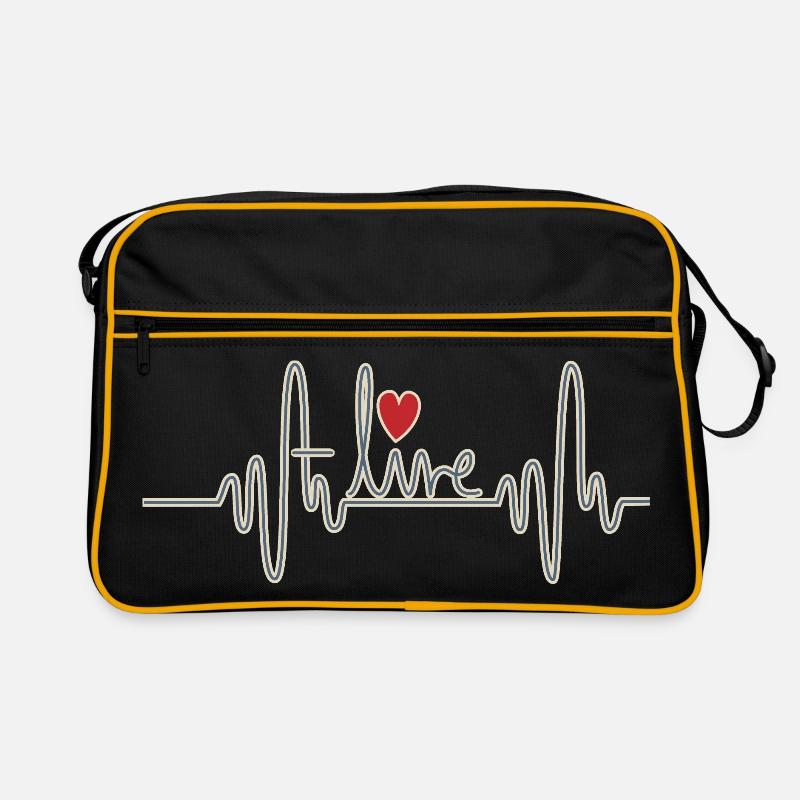Vivant - Sac Retro - noir/or