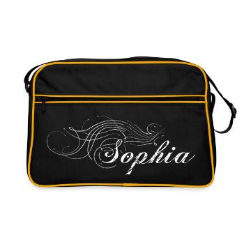 Sophia > white and dirty - Retro Bag - black/gold - Front