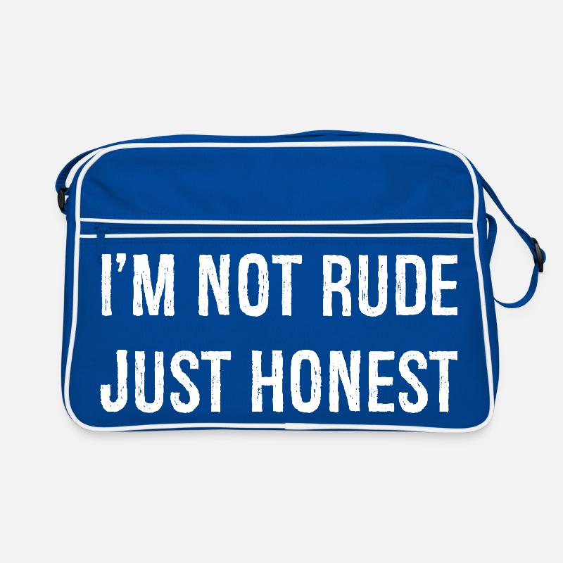 Je ne suis pas impoli, juste honnête Sac Retro