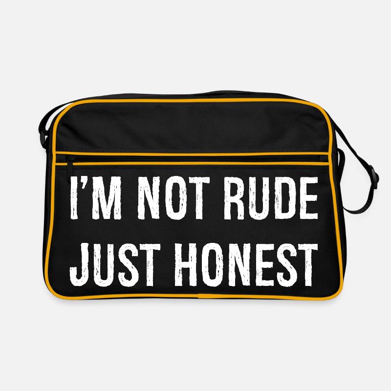Je ne suis pas impoli, juste honnête Sac Retro