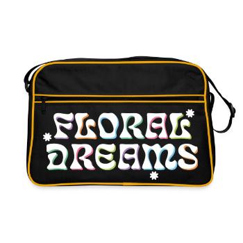 Floral Dreams Retro Style - Retro Bag - black/gold - Front
