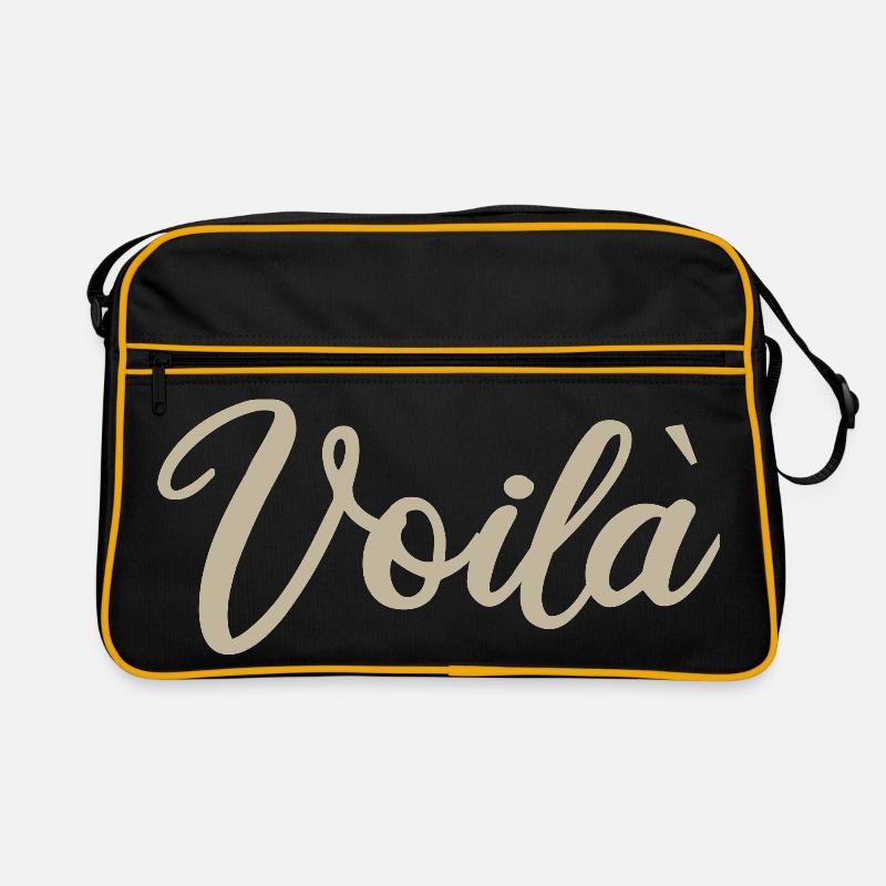 Voila Handlettered Script Design Retro Tasche