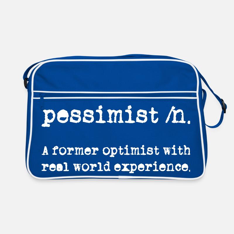 Pessimist Definition Retro Tasche
