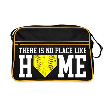 Il n'y a pas de meilleur endroit que Home Girls Softbal - Sac Retro - noir/or - Devant