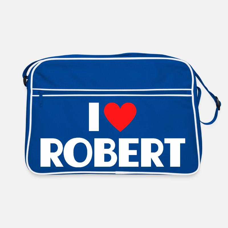 I love Robert Red Heart Romantic Name Fan Retro Bag