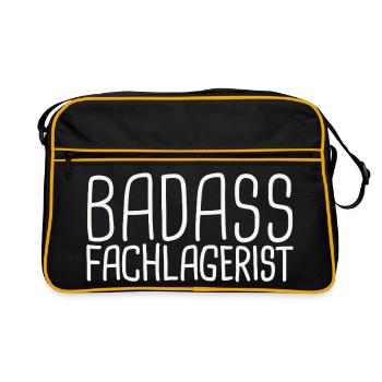 Warehouse clerk Badass - Retro Bag - black/gold - Front