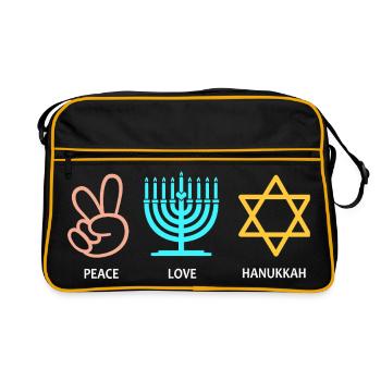 Hanukkah Chanukkah Hanukah - Retro Bag - black/gold - Front