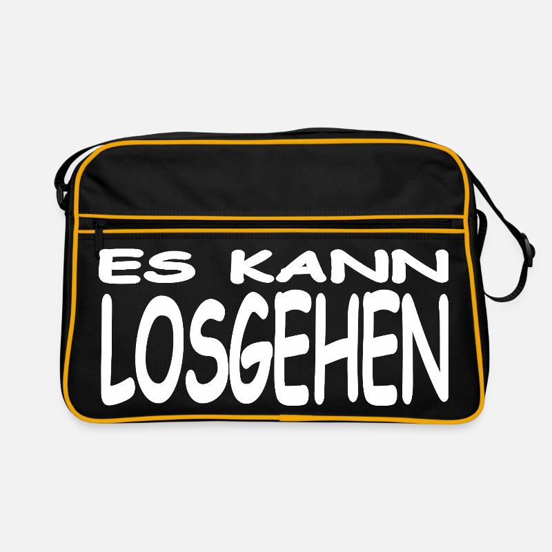 Auto - Retro Tasche - Schwarz/Gold