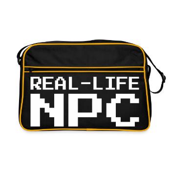 Real Life NPC Gaming - Retro Bag - black/gold - Front