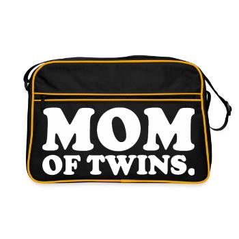 Mom Of Twins Tee Twin Mama - Sac Retro - noir/or - Devant