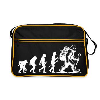 Bigfoot Sasquatch Hide And Seek Sayings - Retro Bag - black/gold - Front