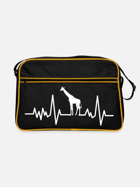 Zoo Zookeeper Zookeeper Vintage Zoo Wildlife - Retro Bag - black/gold - Front