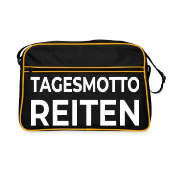 Chevaucher - Sac Retro - noir/or - Devant