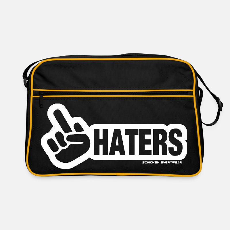 Haters Peace Zeichen Design Retro Tasche