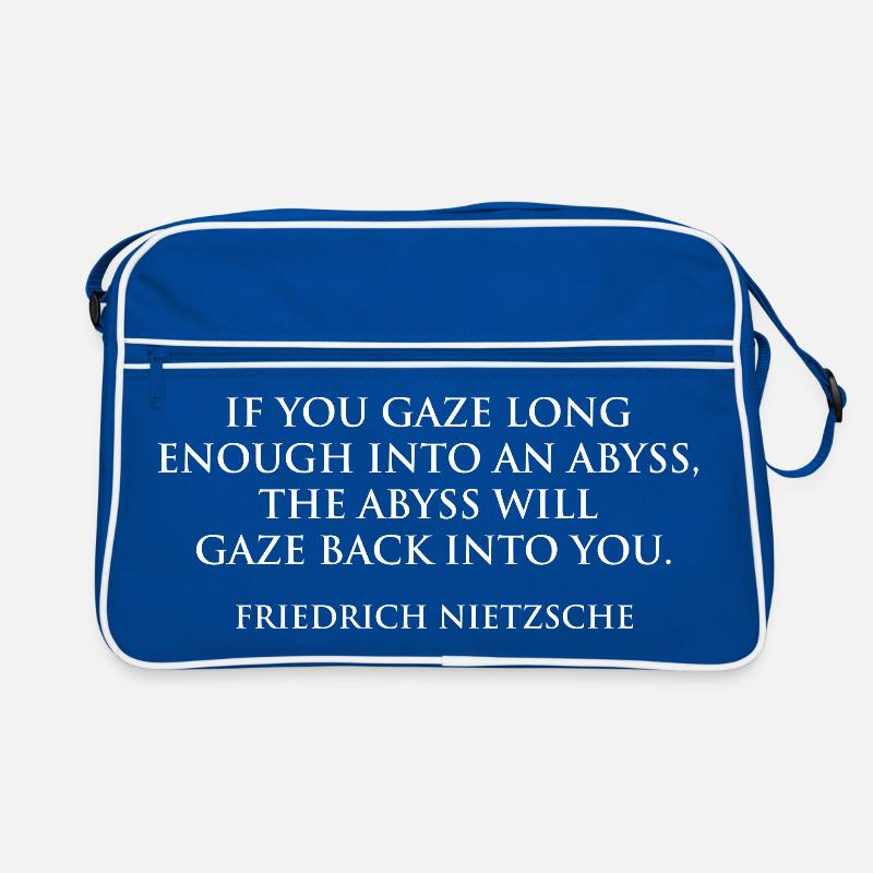Regard de l’abîme Citation de Nietzsche Sac Retro