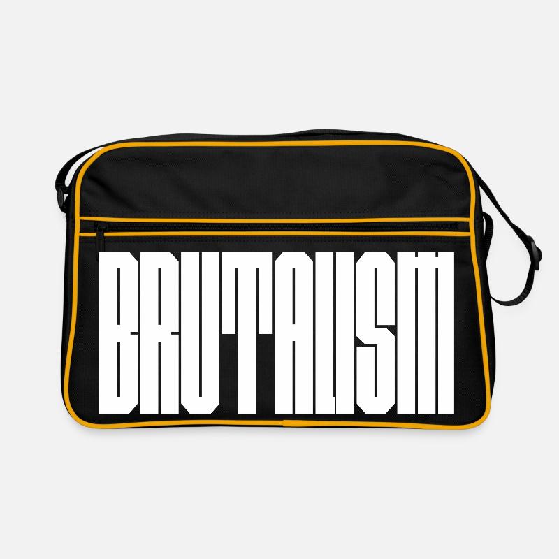 Bold Brutalism logo design Retro Bag