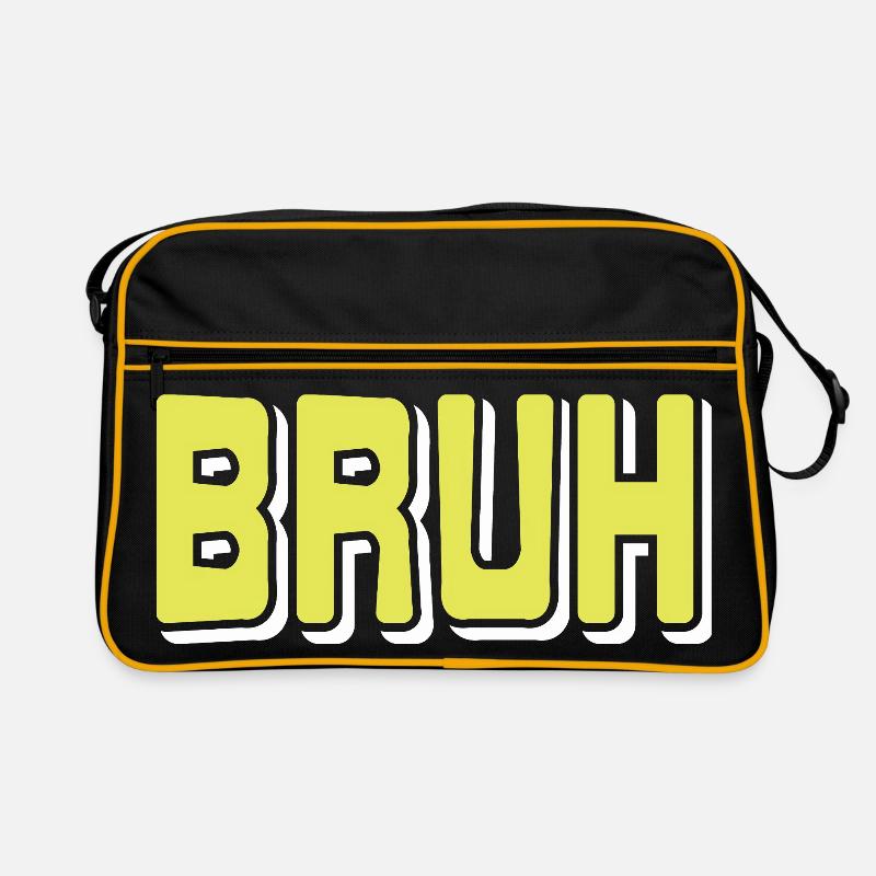 BRUH Meme Réaction Internet Argot Sarcasme Humeur Sac Retro