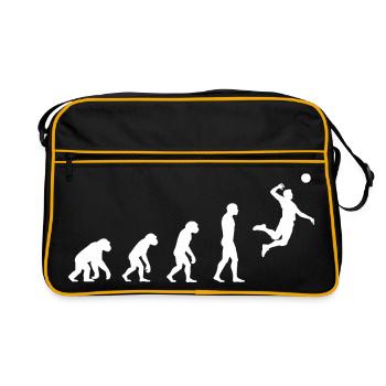 Evolution Volleyball - Retro Tasche - Schwarz/Gold - Vorne