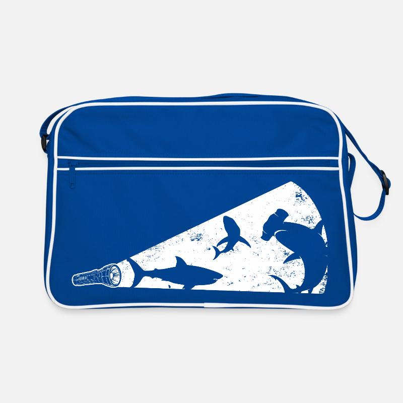 Mégaphone silhouette de requin Sac Retro