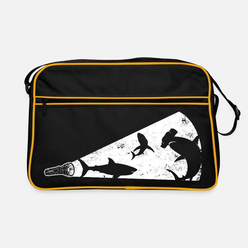 Mégaphone silhouette de requin Sac Retro