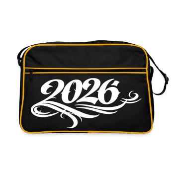 Année 2026 - Sac Retro - noir/or - Devant