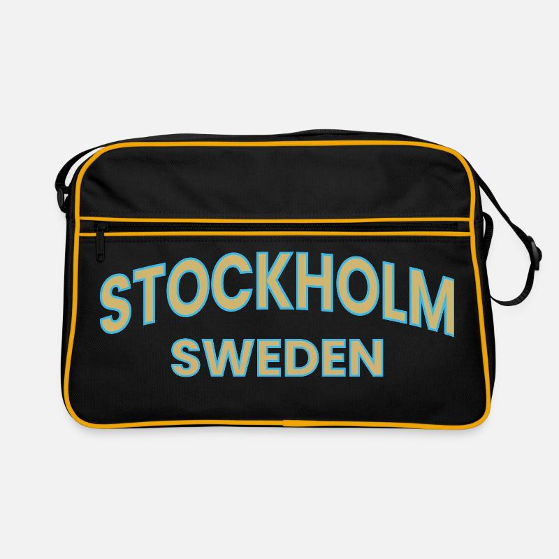 Conception de texte Stockholm – Suède Sac Retro