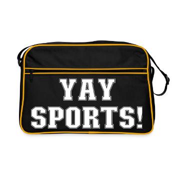 Yay Sports – Fan de sport sans méfiance (femmes) - Sac Retro - noir/or - Devant