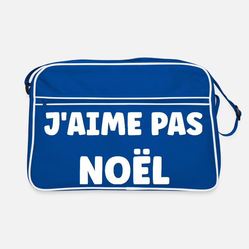 J'aime pas Noël Sac Retro