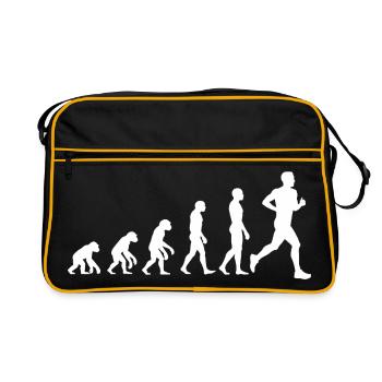 COURSE DE JOGGING – PUISSANCE DE COURSE ! COURSE DE MARATHON - Sac Retro - noir/or - Devant