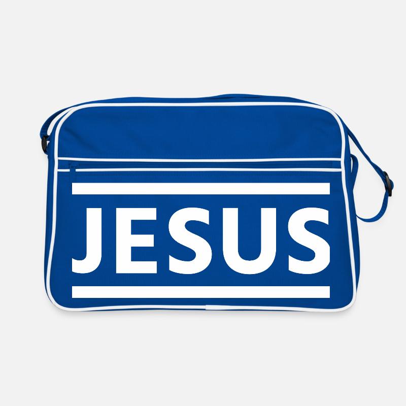 Bold Jesus Typografie Retro Tasche