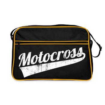 Motocross rétro - Sac Retro - noir/or - Devant