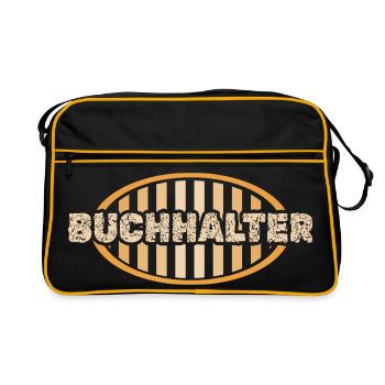 Buchhalter - Retro Tasche - Schwarz/Gold - Vorne