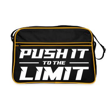 Push It To The Limit - Retro Bag - black/gold - Front
