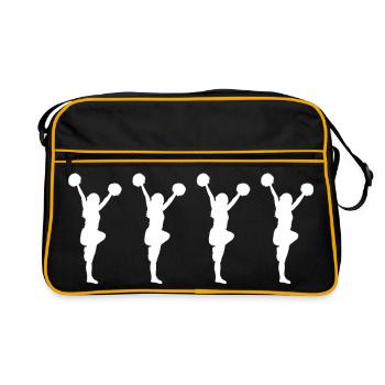 cheerleader - Sac Retro - noir/or - Devant