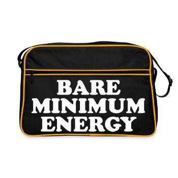Bare Minimum Energy - Retro Bag - black/gold - Front