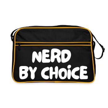 nerd by choice - Retro Bag - black/gold - Front