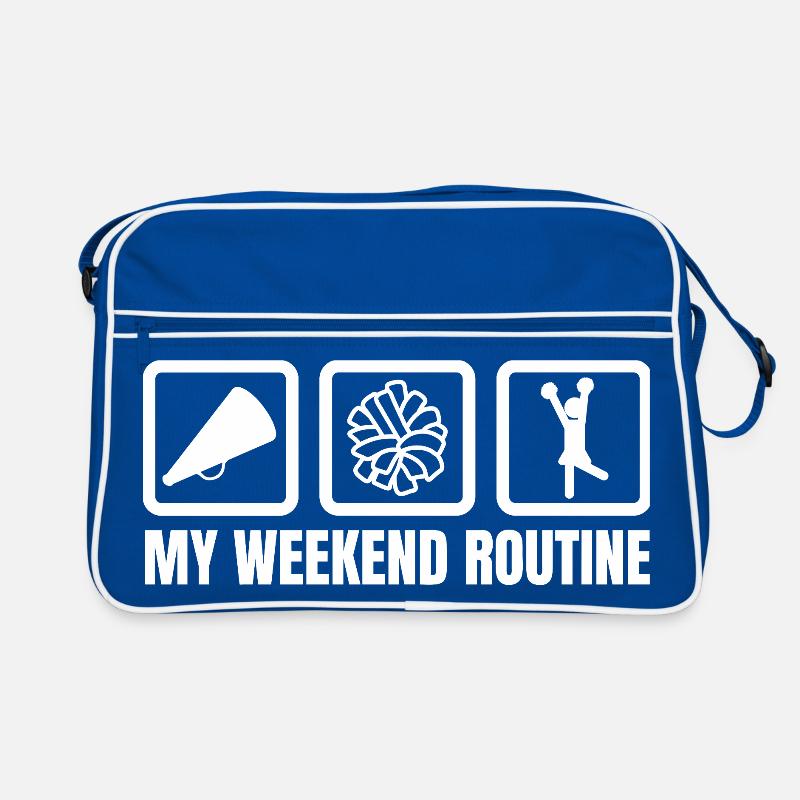 Meine Wochenendroutine Retro Tasche