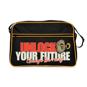 Unlock Your Future Rules - Retro Bag - black/gold - Front