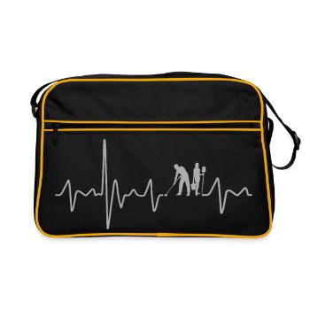 Building Cleaner Heartbeat Retro Cleaner - Retro Bag - black/gold - Front