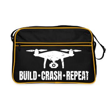 Drone Pilot Flying Drones Drone Fpv - Retro Bag - black/gold - Front