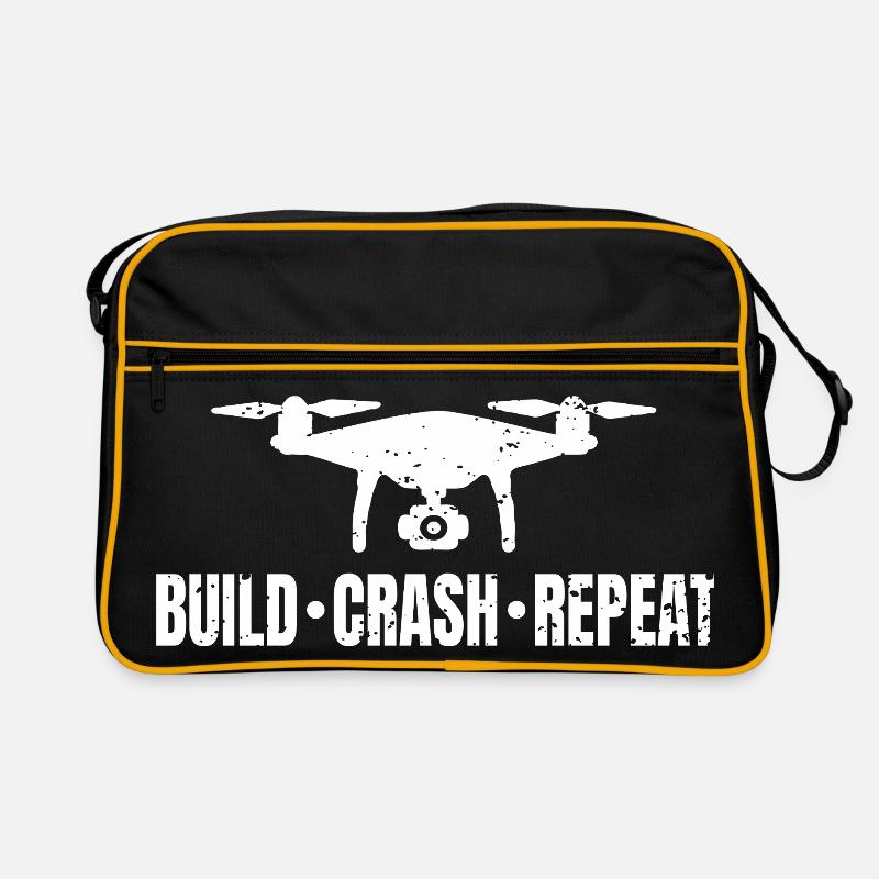 Drohne Pilot Fliegen Drohnen Drone Fpv Retro Tasche