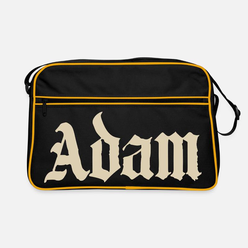 Adam Gothic Script Tee Retro Tasche