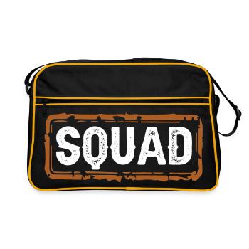 Squad - Retro Bag - black/gold - Front