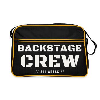 Backstage Crew All Areas Concert Team Staff Event - Retro Bag - black/gold - Front