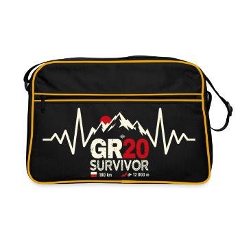 GR20 Survivor ECG  Trek Corse Randonnée - Sac Retro - noir/or - Devant