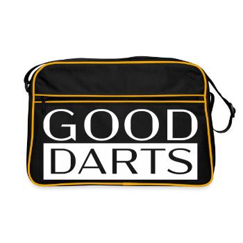 Fléchettes Good_Darts - Sac Retro - noir/or - Devant