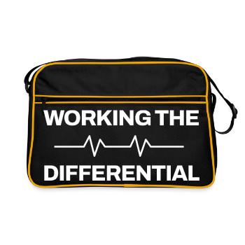 Arzt Lustig Praxis Visite Aerztin Doktor Krankenha - Retro Tasche - Schwarz/Gold - Vorne